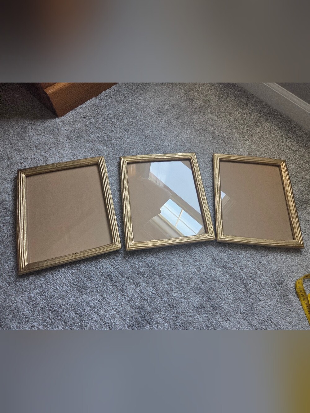 3 Studio Decor Gold Metallic Frames